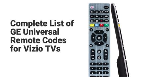 code list 4 digit ge universal remote codes|GE Universal Remote Codes List and Program Guide (Updated).